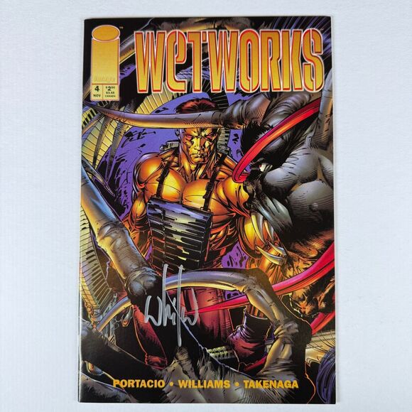 Wetworks #4 Image Comics Malibu Comics November 1994 signed by WHILCE PORTACIO - Picture 1 of 12